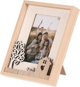 Képkeret 10 × 15 cm-es fényképhez, MDF, Család