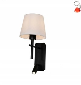 Fali lámpa Led reflektorral 2,5W Luna W4106-2BK+WH Zuma Line