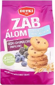 Omlós keksz, 150 g, DETKI Zabálom, erdei gyümölcsös-zabpelyhes (KHE421)