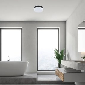 Rabalux 75026-LED Fürdőszobai mennyezeti lámpa GAELO LED/18W/230V átm. 28 cm fekete