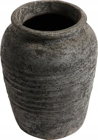 Muubs Melankólia Terrakotta Dekorációs Váza 40 cm Fekete