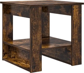 vidaXL Dohányzóasztal Füstölt tölgy 51 x 50 x 50 cm Faanyag