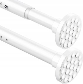 Aiitomg 2 db 90-140 cm-es kihúzható rúd, Ø 32 mm fehér