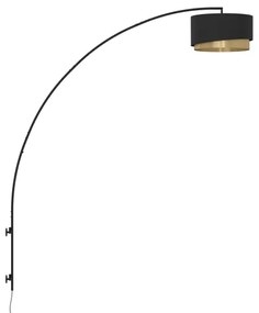 Eglo 390406 - Fali lámpa MANDERLINE 1xE27/40W/230V fekete/arany