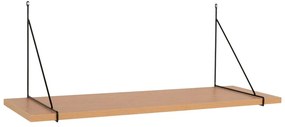 Natúr színű fali polc kőrisfa dekorral 80 cm Chiba – House Nordic