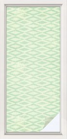 Öntapadós adatvédelmi fólia szélvédőre Zöld rombuszok 50x116 cm