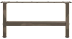 2 db natúr acél dohányzóasztal láb 70 x (30-31) cm acél