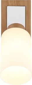 Globo 15977-1 - Fali spotlámpa ROWENA 1xE27/60W/230V tölgy/fehér