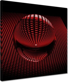 Vászonkép 40x40 Vörös gömb Disco