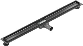 Mexen Flat Lineáris lefolyótest 90 cm, gun gray kefélt - 1E15090