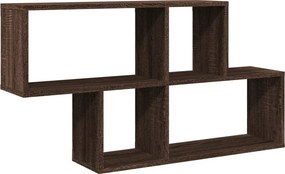 vidaXL barna tölgyszínű szerelt fa fali polc 100 x 20 x 53 cm