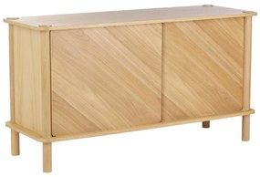 Natúr színű tölgyfa komód tolóajtóval 135x73,5x48 cm Italic – UMAGE