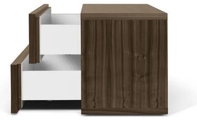 Aurora barna éjjeliszekrény 2 fiókkal - TemaHome