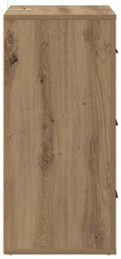 Széf fiókkal kézműves tölgy 40 x 33 x 70 cm Faanyag