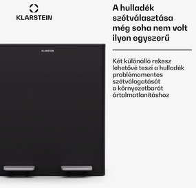 Klarstein EcoVista, hulladékgyűjtő komposztálóval, 40 l + 3 l/tároló + komposztáló, Soft-Close