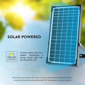 LED napelemes reflektor érzékelővel LED/30W/6,4V 4000K