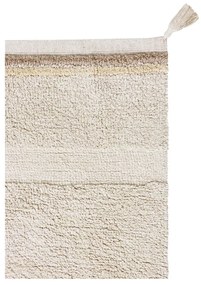 Krémszínű mosható kézi szövésű pamut szőnyeg 170x240 cm Bloom Natural – Lorena Canals