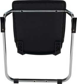 Tárgyalószék, fekete, RAVIL