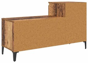 Cipőszekrény fiókkal polcokkal Régi fa 102 x 36 x 60 cm Faanyag