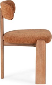 Téglavörös kárpitozott étkezőszék szett 2 db-os Nadia – MOME