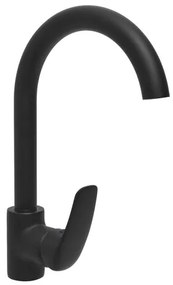 Mosogató csaptelep Ceramia S-Line Pro forgó karral fekete SIKOBSLPRO280C