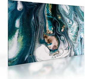 Absztrakciós kép (üvegen) (70x50 cm)