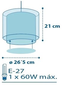 Dalber D-60612 - Gyermek csillár POLICE 1xE27/60W/230V