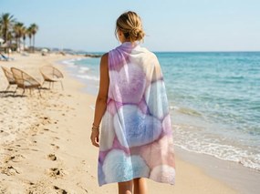 Gyorsan száradó XL strand fürdőlepedő PASTELLA színes 100 x 180 cm, 100% mikroszál