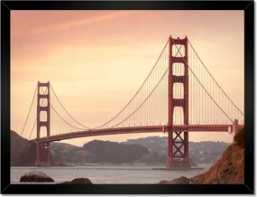 Poszterek keretben 40x30 Golden Gate