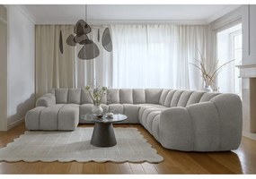 Világosszürke sarokkanapé (jobb oldali-U alakú) Shell – Miuform