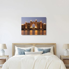 Kép egy épületról Dubajban (üvegen) (70x50 cm)