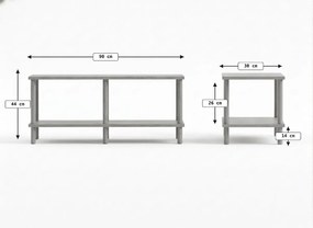 TV szekrény SOLE 90 cm, antracit