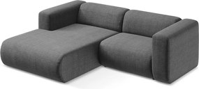 Szürke sarokkanapé (bal oldali-heverő résszel) Ekahi – Makamii