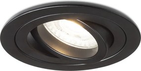 RENDL PASADENA GU10 R süllyesztett lámpa fekete 230V LED GU10 7W