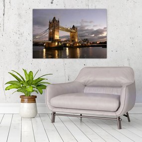 Kép - Tower Bridge éjszaka (90x60 cm)