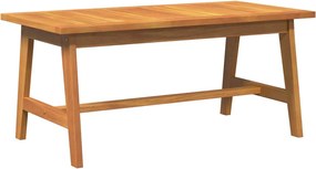 vidaXL Dohányzóasztal Olaj Természetes Tömör Akácfa