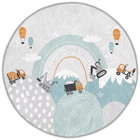 Mosható gyerek szőnyeg ø120 cm Snowy Hills – Mila Home