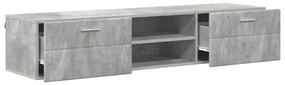 TV szekrény fiókkal Magasfényű fehér 150 x 39 x 30 cm Faanyag