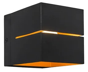 2 db-os falilámpa készlet fekete arany belsővel 9,7 cm - Transfer Groove