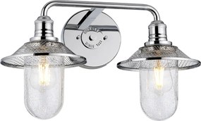Quintiesse RIGBY QN-RIGBY2-BATH-PC Fali lámpa 2x40W/E27 IP44