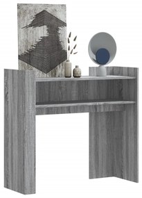 szürke sonoma színű szerelt fa tálalóasztal 100x35x90 cm