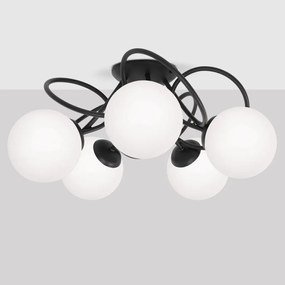 KAJA K-5351 NELA Fekete Színű Mennyezeti Lámpa 5xE14 10W IP20