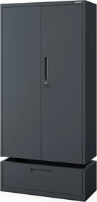 Megan Antracytowy - szuflada pojedyncza 185 cm