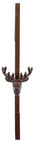 Öntöttvas ajtódísz akasztó, szarvas dísszel 35,5 cm