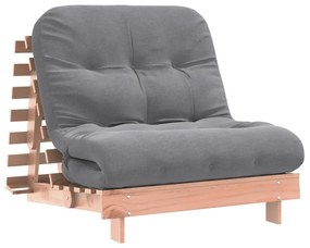 tömör duglászfenyő futon kanapéágy matraccal 80 x 206 x 11 cm