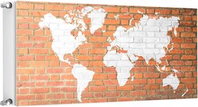 Mágneses Radiátorvédő 120x60 Térkép Fotótapéta