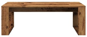 antik fa színű szerelt fa dohányzóasztal 102 x 50 x 35 cm