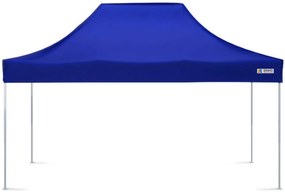Rendezvénysátor 3x4,5m - 3x4,5m 3 oldalfal nélkül - Kék