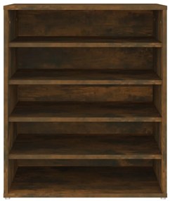 füstös tölgy színű szerelt fa cipősszekrény 60 x 35 x 70 cm