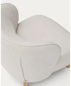 Krémszínű zsenília fotel Ulit – Kave Home